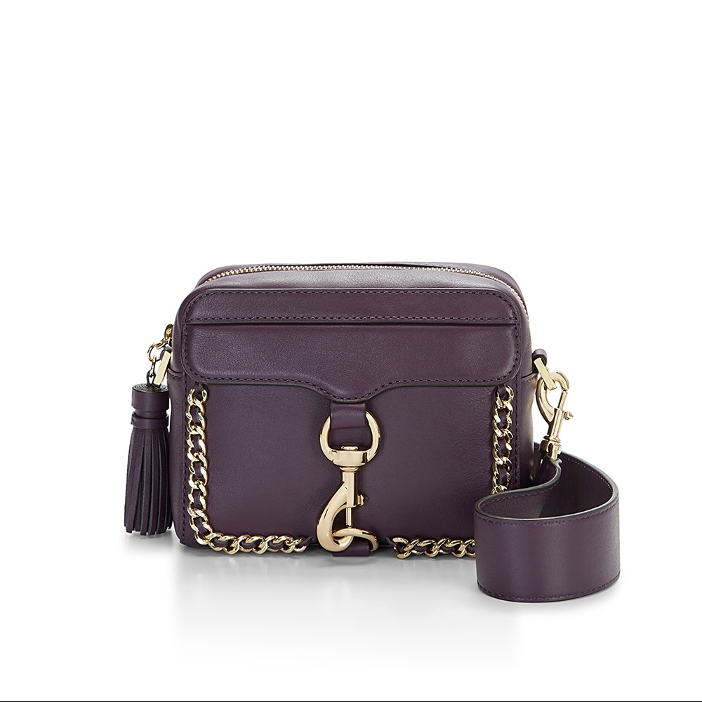 NWT REBECCA MINKOFF Woven Chain Camera Bag